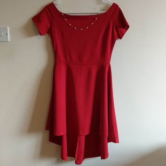 High Low Cocktail Skater Dress - Picture 1 of 2
